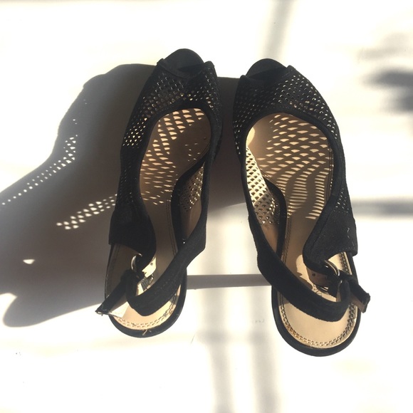 Enzo Angiolini high heels black open toe sandals - Picture 7 of 12